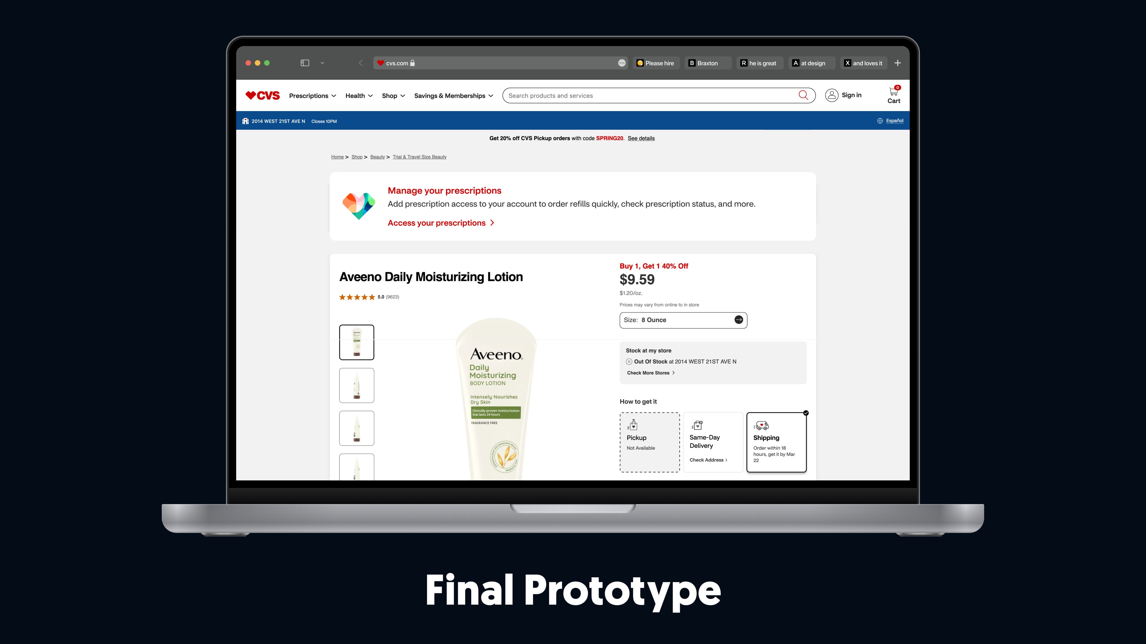 Final Prototype, dWeb